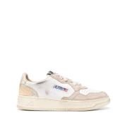 Vintage Witte Sneakers met Zijlogo Autry , Multicolor , Dames