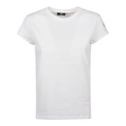 Casual Katoenen T-shirt Elisabetta Franchi , White , Dames
