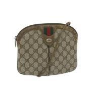 Pre-owned Canvas gucci-bags Gucci Vintage , Beige , Dames