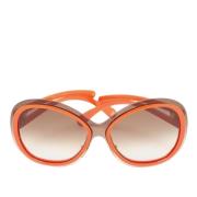 Pre-owned Acetate sunglasses Louis Vuitton Vintage , Orange , Dames