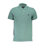Groene Geborduurde Polo Shirt Timberland , Green , Heren