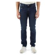 Straight Fit Jeans Vijf Zakken Denton Tommy Hilfiger , Blue , Heren