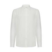 Linnen Overhemd Wit Slim Fit Peuterey , White , Heren