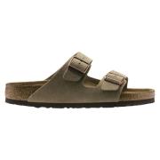 Arizona Soft Footbed Sandalen Birkenstock , Beige , Heren