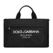 Nylon Logo Reistas Italië Dolce & Gabbana , Black , Dames