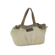 Pre-owned Canvas totes Burberry Vintage , Beige , Dames