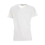 Korte Mouw V-hals Zak T-shirt YES ZEE , White , Heren