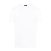 Witte Crew-neck T-shirt en Polo Finamore , White , Heren