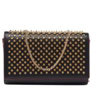 Pre-owned Leather clutches Christian Louboutin Pre-owned , Black , Dam...