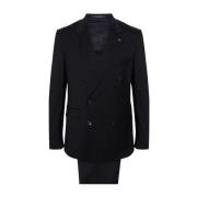 MultiColour Suit Set Blazer Broek Tagliatore , Black , Heren