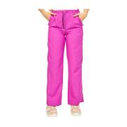 Fuchsia Straight Leg Trousers Jijil , Pink , Dames