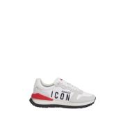 Icon Leren en Nylon Sneakers Dsquared2 , Multicolor , Heren