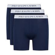 3 Stretch Boxers Set - Blauw Logo Ralph Lauren , Blue , Heren