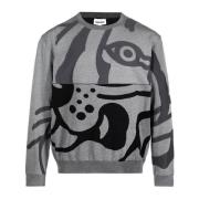Abstracte Tijger Sweatshirt Kenzo , Multicolor , Heren