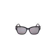 Stijlvolle zonnebril voor vrouwen Tom Ford , Black , Unisex