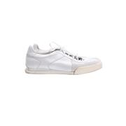 Pre-owned Leather sneakers Givenchy Pre-owned , White , Heren