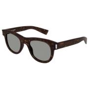 Havana/Grey Sunglasses SL 573 Saint Laurent , Brown , Unisex