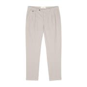 Beige Broek met Plooien Briglia , Beige , Heren