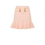 Korte gerimpelde minirok Elisabetta Franchi , Pink , Dames