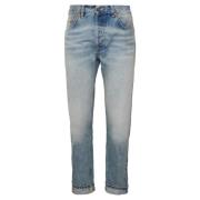 Japanse Stijl Licht Denim Jeans Dondup , Blue , Heren