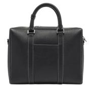 Pre-owned Leather briefcases Dior Vintage , Black , Heren
