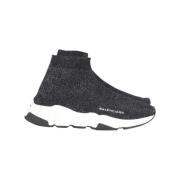 Pre-owned Polyester sneakers Balenciaga Vintage , Black , Dames