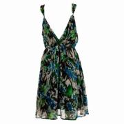 Elastische jurk met merklogo Pinko , Multicolor , Dames