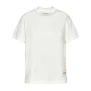 Set van 3 Witte Katoenen T-Shirts Jil Sander , White , Dames