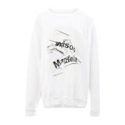 Witte Oversized Sweatshirt Maison Margiela , White , Dames