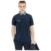 Klassieke Logo Patch Polo Shirt Adidas Originals , Blue , Heren