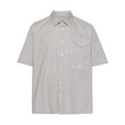 Grijze korte mouw overhemd C.p. Company , Gray , Heren