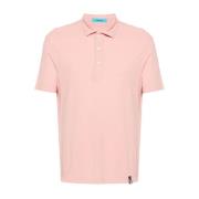 Peach Pink Polo Shirt Drumohr , Pink , Heren