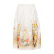 Rode Vlinders Midi Rok Zimmermann , Multicolor , Dames