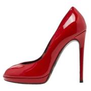 Pre-owned Leather heels Dolce & Gabbana Pre-owned , Red , Dames