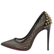 Pre-owned Leather heels Christian Louboutin Pre-owned , Black , Dames