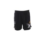 Zwarte Twill Shorts Icarus Logo Represent , Black , Heren