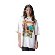 Vakantie Landschap Oversized T-shirt Colourful Rebel , White , Dames