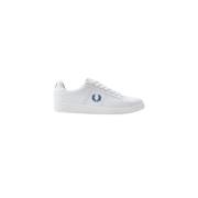 Badstof Sneakers met Laurier Detail Fred Perry , White , Heren