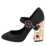 Pre-owned Canvas heels Dolce & Gabbana Pre-owned , Black , Dames