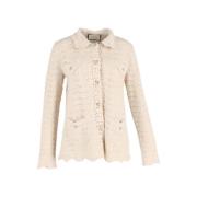 Pre-owned Wool tops Gucci Vintage , Beige , Dames