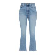 Korte Flare Hoge Taille Jeans 7 For All Mankind , Blue , Dames