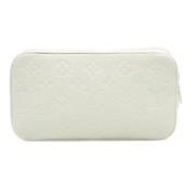 Pre-owned Leather clutches Louis Vuitton Vintage , White , Dames