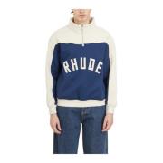 Half-Zip Logo Sweatshirt Rhude , Multicolor , Heren