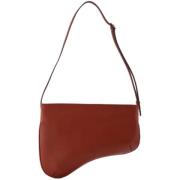 Leather handbags Manu Atelier , Red , Dames