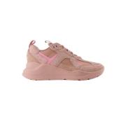 Leather sneakers Burberry , Pink , Dames