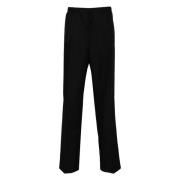 Wollen Broek met Plooien Fendi , Black , Heren