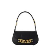 Leather handbags Valentino , Black , Dames
