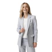 Blauwe Blazer met Enkele Knoopsluiting Drykorn , Blue , Dames