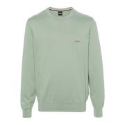 Groene Crewneck Trui Boss , Green , Heren