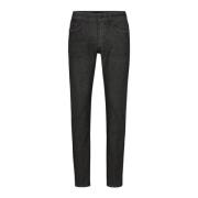 Zwarte Denim Jeans Boss , Black , Heren